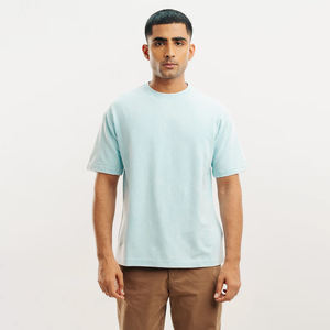 Camiseta Deportiva Casual para Hombre, 100% Algodón Elástico, Manga Corta, Transpirable, de Secado Rápido, 220 Gramos, con Stock de Fábrica, Venta al Por Mayor - Product Image 1