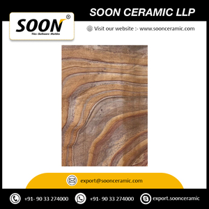 Dalles de pierre de grès arc-en-ciel naturel flammé pour projets de construction 40x40 cm – Carrelage design moderne à prix avantageux - Product Image 3