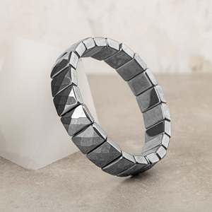 Bracciale Trehartz in pietra naturale con taglio quadrato e largo - Product Image 4