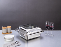Food Warmer Hotel Gewerbliche Heizung Set Buffet Catering Elektrisches Edelstahl Restaurant Chafing Dish Equipment