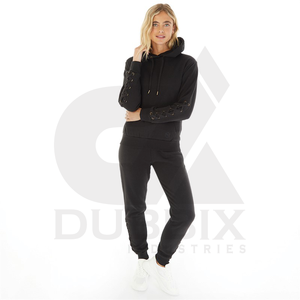 Conjunto de chándal con capucha de manga larga para mujer para correr y deportes, venta al por mayor, chándal de nuevo estilo personalizado para mujer, alta calidad - Product Image 1
