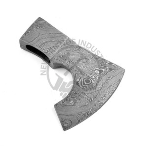 Cabeza de Hacha Vikinga de Acero de Damasco Forjado, de Alta Calidad, para Camping, Repuesto para Hacha Vikinga de Exterior - Product Image 5