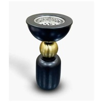 Brûleur Bakhoor en métal de vente chaude pour la décoration intérieure et le parfum Brûleur d'encens moderne arabe du Moyen-Orient pour le parfum