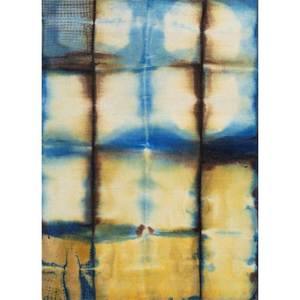 พรมขนสัตว์ทอมือลายไอวอรี่ทรงสี่เหลี่ยมผืนผ้าขนาดใหญ่ ลายแบบนามธรรม สำหรับห้องโถงบ้าน ขนาด 4 เมตร หนา 10 มม. เทคนิคการทอแบบแจ็คการ์ด วัสดุวิสโคสและโพลีโพรพิลีน - Product Image 1