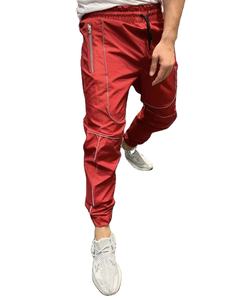 Logo personnalisé Fabricant de gros OEM Pantalon de jogging rouge Pantalon de jogging avec logo réfléchissant pour hommes Joggers avec logo réfléchissant - Product Image 1