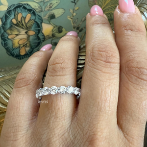 Bague en diamant de laboratoire de coupe ronde de luxe bague de fiançailles pour femmes concepteur de déclaration de mariage bijoux fins cadeau de mariée - Product Image 2