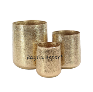 Wholesale <b>Brass</b> Platted Metal Planter Bucket Honey Combo Style For Home And Office Indoor Garden Decor Handicraft Supplies <b>Pots</b> - Product Image 5
