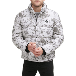 High Quality Wholesale New Custom Men's Stand Collar Hooded Puffer <b>Jacket</b> Waterproof Eco-Friendly Front Custom Packing Casual - Product Image 6