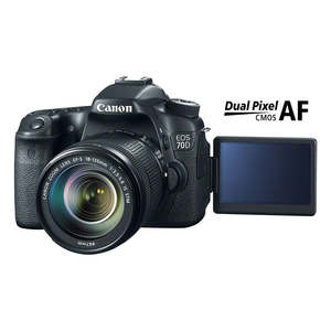 Appareil photo reflex numérique 70D reconditionné avec objectif 18-135 mm F/3.5-5.6 STM et Wi-Fi intégré – Catégorie de produit : Appareil photo numérique d'occasion - Product Image 2