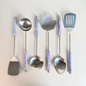 Ensemble de 6 ustensiles de cuisine en acier inoxydable de haute qualité, nouveau design luxueux pour la cuisine et la maison, ensemble d'ustensiles de cuisine, ensemble d'outils de cuisine - Product Image 3