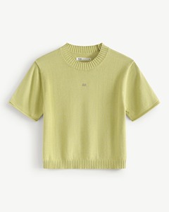 T-shirt décontracté à manches courtes en tricot pour femme, col rond, coupe classique, 100% coton, séchage rapide, respirant, été, routine, Vietnam - Product Image 5