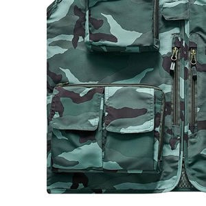 Fait sur mesure hommes respirant séchage rapide coton Polyester Cargo gilet automne décontracté vêtements d'extérieur multi-poches utilisation polyvalente - Product Image 5