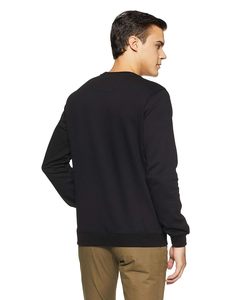 High Quality Cotton Crewneck <b>Sweatshirts</b> for <b>Men</b> Custom Logo Embroidered Premium Prize <b>Plain</b> <b>Black</b> Print Wholesale - Product Image 2