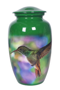 Fabricación de Urnas Funerarias de Metal Pintadas de Azul para Cenizas Humanas, Urnas de Aluminio para Cenizas al Mejor Precio - Product Image 3