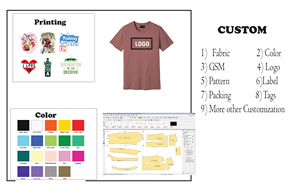 T-shirt décontracté en coton respirant à séchage rapide, impression de logo personnalisée, écologique, pour un usage quotidien, 160 g/m², 180 g/m², impression DTG de haute qualité, col - Product Image 6