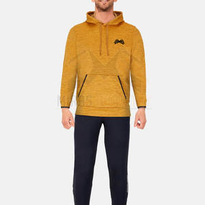 2024มีฮู้ดขนแกะสีทึบสำหรับผู้ชายสไตล์สตรีทฮิปฮอปแฟชั่นปรับแต่งโลโก้ได้ดีไซน์กระเป๋าฤดูหนาว - Product Image 3