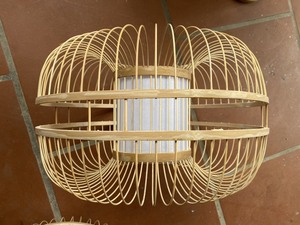 โคมไฟระย้าติดเพดานร้านอาหารห้องนั่งเล่นโรงแรมทำจากไม้ไผ่หวาย2024งานแฮนด์เมดสวนกลางแจ้ง - Product Image 6