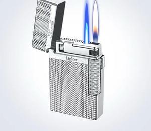 Briquet en métal à commande vocale, motif météorite en relief, design moderne, cadeaux d'affaires - Product Image 3