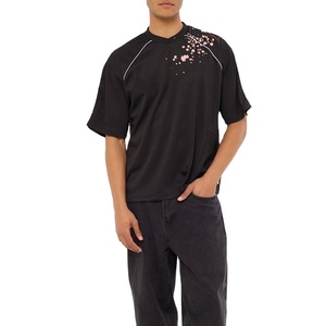 เสื้อยืดสกรีนลายขายดีจากโรงงาน แขนเสื้อแบบเรกแลน เสื้อยืดเปล่า แขนสั้น แฟชั่นทันสมัย เนื้อผ้าตาข่าย - Product Image 2