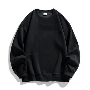 Unisex 100% Cotton Crew Neck Oversized Hoodie <b>White</b> Custom Embroidered <b>Sweatshirt</b> Thick Breathable Blank <b>Men's</b> <b>Sweatshirt</b> Winter - Product Image 5