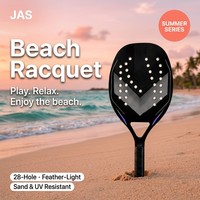 Raqueta de Playa JAS con Forma de Diamante, Diseño de Ondas, Ligera, Resistente a los Rayos UV, Muestra de Fábrica OEM Personalizada