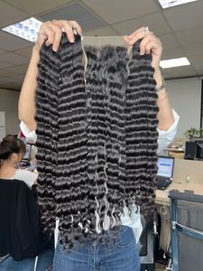 Paquetes de cabello Remy ondulado profundo súper doble dibujado Alta calidad 100% Raw Vietnam Cabello humano Cutícula alineada-Precio al por mayor - Product Image 6