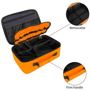 Bolsa de primeros auxilios ligera naranja Nylon de alta calidad con forro de algodón cómodo Cierre de cremallera Durabilidad superior - Product Image 5