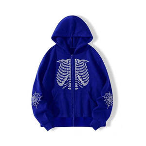 Men Hoodie Heavyweight 100% Cotton Rhinestone Hoodie Manufacturers Rhinestone Hoodie - Product Image 1