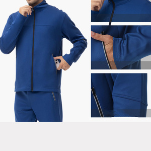 Vêtements de sport décontractés pour hommes de haute qualité, couleur unie élégante, manches longues, respirant, léger, 100% polyester, sports d'hiver - Product Image 6