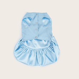 Fabricante al por mayor azul poliéster pequeño mediano grande hecho a mano ropa para mascotas vestido para perros/ - Product Image 4