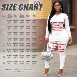 Talep üzerine baskı yuvarlak boyun üst ve elastik pantolon ile Maile ve Mokihana Lei Custom Made uzun kollu Yoga seti kadınlar için 2 parça - Product Image 6