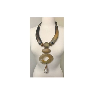 Collares de bocina ecológicos para niña y mujer, joyería Natural de búhos, bocina, joyería - Product Image 6