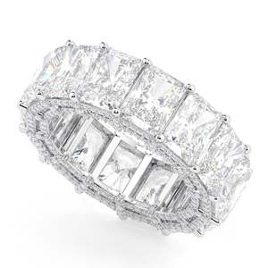 Alliance Unique Eternity avec Diamant Coupe Radiant pour Femme - Product Image 6