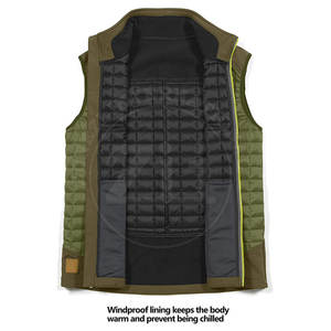 Veste d'hiver décontractée pour homme, prix bas, haute qualité, logo personnalisé imprimé, écologique, imperméable, coupe-vent, nylon, grandes tailles - Product Image 4