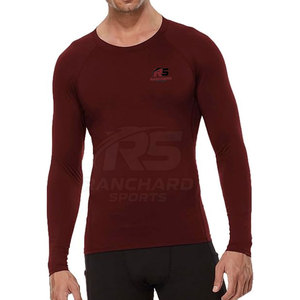 Vêtements de sport respirants pour hommes, chemises de compression, vente chaude, chemises de compression légères pour hommes - Product Image 2