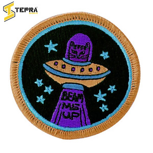 Nueva llegada del mejor proveedor, logotipos de ropa de PVC personalizables, parches bordados en forma de flor, sombrero de hierro impreso Tepa, fieltro - Product Image 3