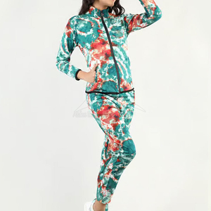 Premium Quality Winter Women Sublimation Tracksuit Two Piece Solid Casual Breathable Eco-Friendly Customizable Long Sleeves - Product Image 4