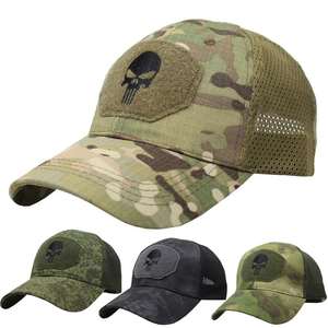 Gorras de Béisbol Tácticas de Camuflaje Ajustables con Camuflaje Digital Bosque Personalizado, Gorras de Algodón y Gamuza - Product Image 1