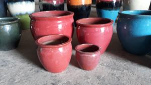 [Leo Nguyen Le] - Pots à fleurs en argile pas chers pour plantes succulentes, intérieur/extérieur, pots en céramique émaillée colorés, pots en terre cuite - Product Image 6