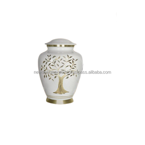 Urna de cremación grande para cenizas humanos, árbol blanco de la vida - Product Image 2
