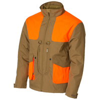 Veste de chasse softshell Blaze Orange Upland imperméable, isolée, fermeture éclair, coupe-vent, grande taille, style safari imprimé