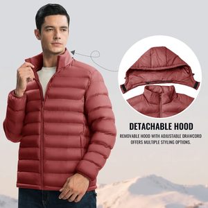 Chaquetas de Hombre Acolchadas Personalizadas de Alta Calidad 2025, Estilo Invernal, Diseño Combinado, Chaqueta Acolchada Informal con Capucha Larga para Hombre - Product Image 4