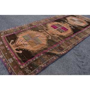 Traditional Brown Orange 5.7 X 13ft <b>Turkish</b> <b>Rug</b> Classic Patchwork Design Wool Viscose Material Latex for Living for Teens - Product Image 4