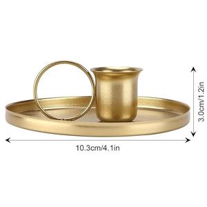 Candelero de Navidad fundido de aluminio Hermoso metal decorativo para festivales para regalos y decoración del hogar - Product Image 6