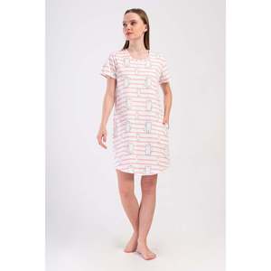 Túnica KADIN P.SUPREM O YAKA KISA KOL ETEGI OVAL CEPLI - ROSA - ROSA - Product Image 1