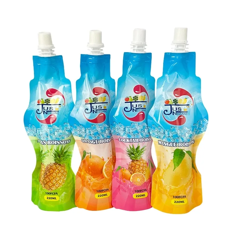 Special Shaped Juice Packaging Bag Reusable Milk Drink Jelly Bag Plastic Packaging Portable Liquid Bag