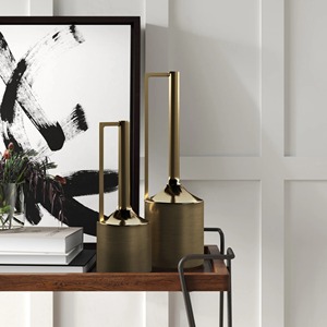 Jarrón Simple negro con detalles dorados, perfecto para dormitorio, escritorio de estudio, sala de estar, salón y regalo creativo o uso decorativo - Product Image 6