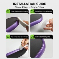 JAS - Oferta Especial: Protector de Borde Completo para Raqueta de Pickleball, TPU de 26 mm, Protección Envolvente de 750 mm, Antiarañazos, Antigolpes, Rotación de 360 Grados