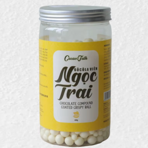 Meilleur prix OEM Prêt à Livraison Halal Premium Chocolat Blanc Boules Croustillantes Cacao Doux 400G 4KG Boulangerie Bonbons Alimentaires Vente en Gros - Product Image 1