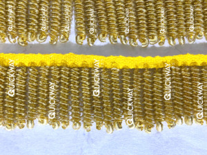 Gold Bouillon <b>Fringe</b> <b>Trim</b> Metallic Rayon Tassel for Vestments, Epaulettes Decorative Luxury Braid - Product Image 2